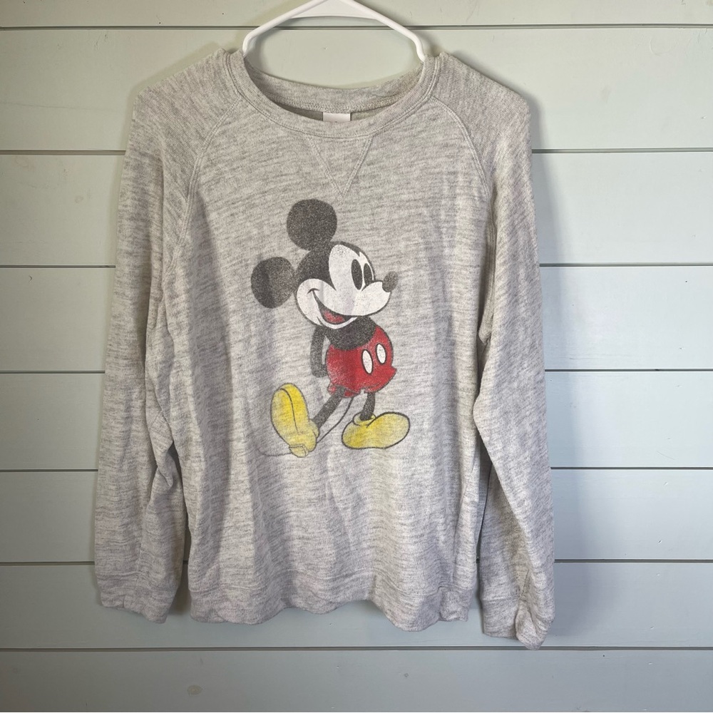 Disney‎ Mickey Mouse crew neck sweatshirt women’s size large